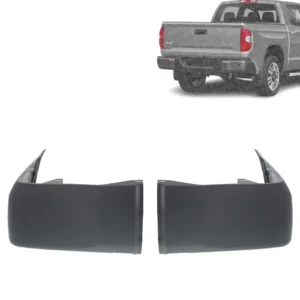 Rear Bumper End Caps Extension Cover Left & Right side Compatible with Toyota Tundra 2014-2021 | Plastic | Textured | 521550C030 521560C030 | TO1117108 TO1116108