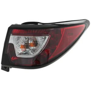 Passenger Side, Outer Tail Light, with Bulb, Halogen, Clear Len