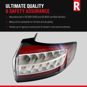 Driver Side Tail Light, with Bulb, Halogen