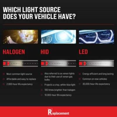 Driver and Passenger Side Headlights, with Bulbs, Halogen