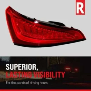 Driver and Passenger Side Tail Lights, with Bulb, Halogen